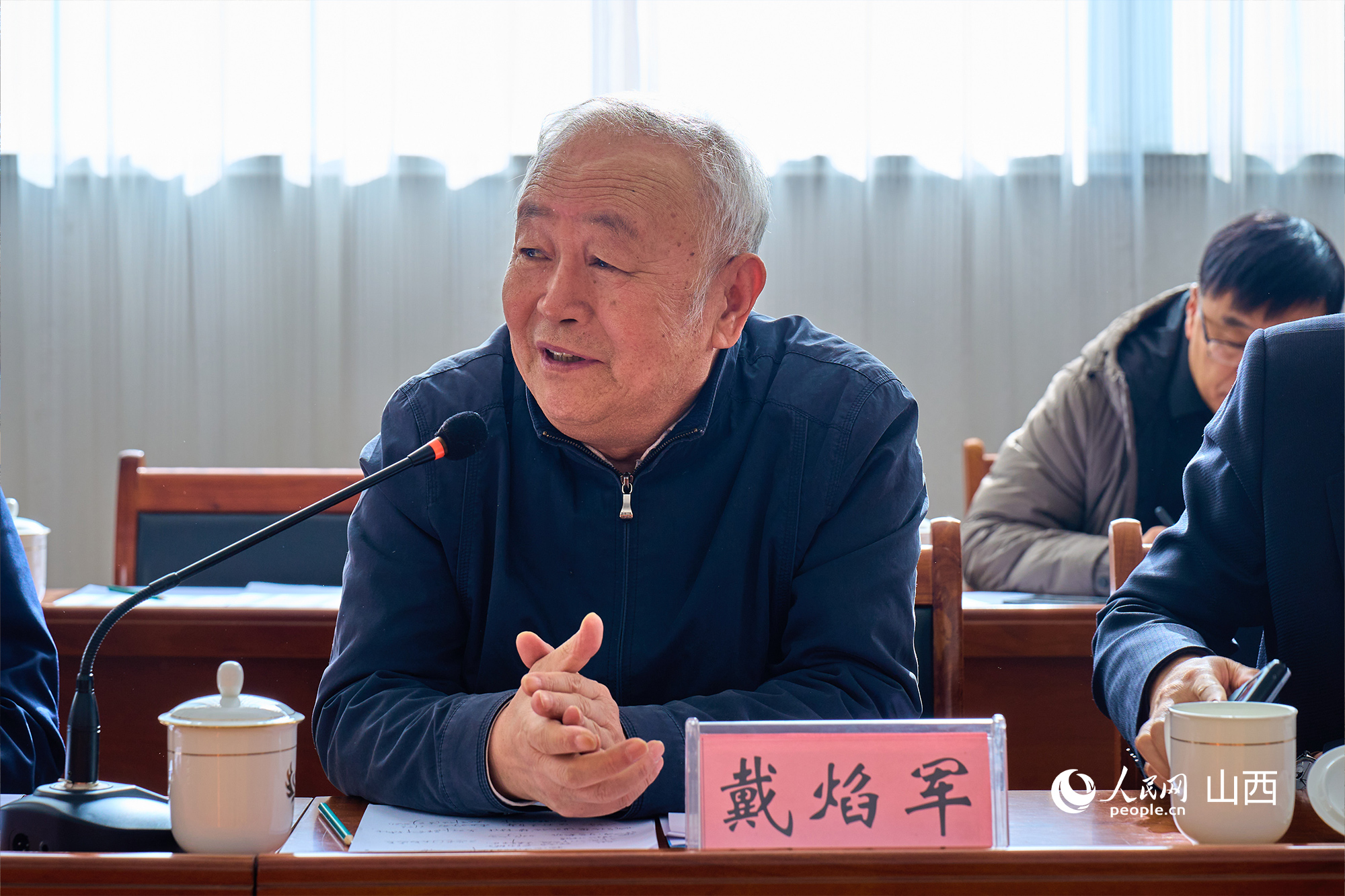 中央黨校（國家行政學(xué)院）黨建教研部原副主任、教授戴焰軍。人民網(wǎng) 張超寧攝